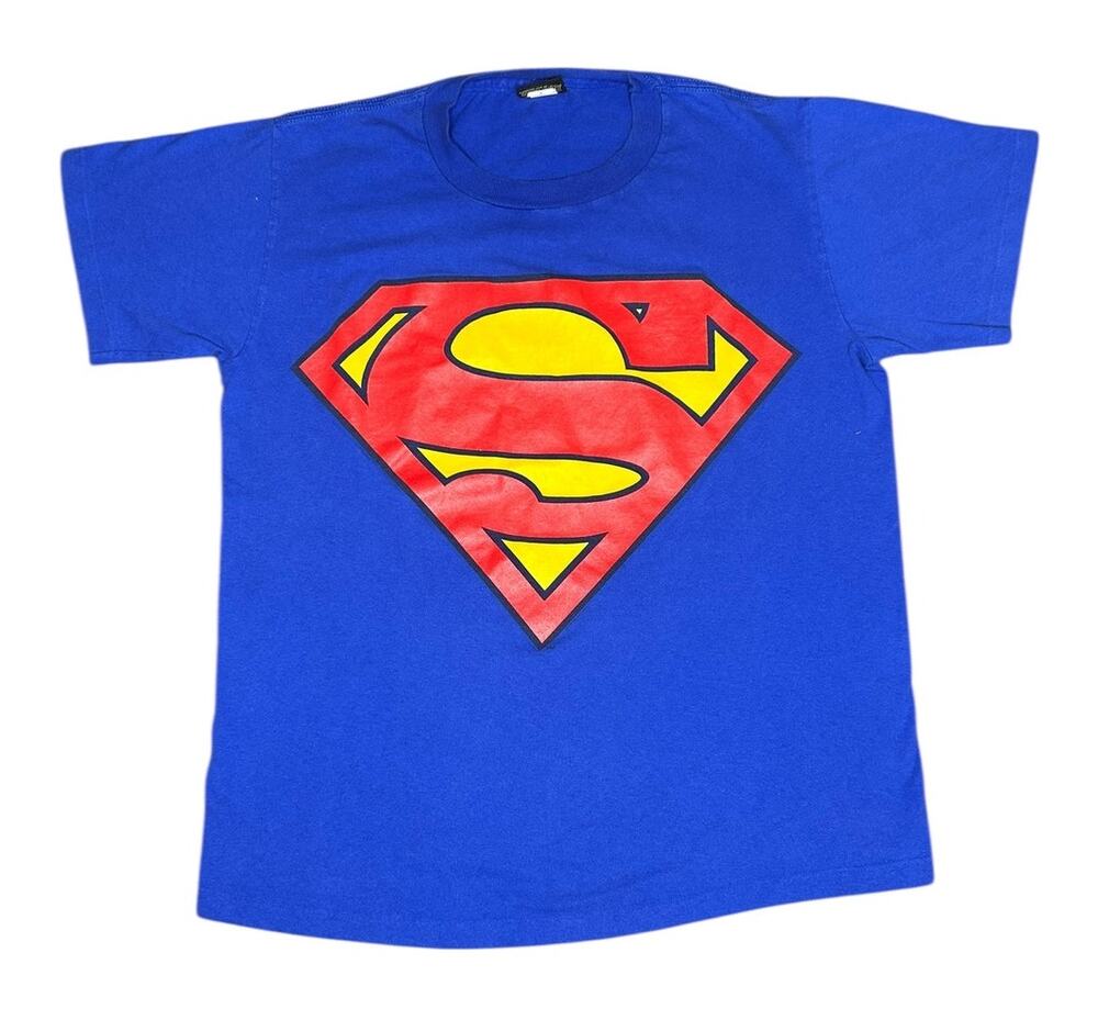 Vintage Warner Bros Superman Logo DC Comics T-Shirt